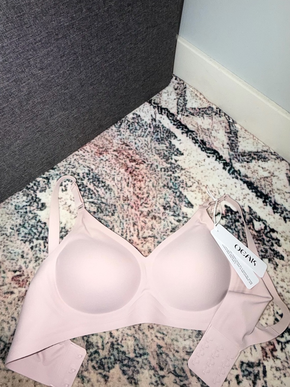 OEAK Light Pink Seamless Bra
